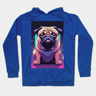 80's Disco Pug Hoodie